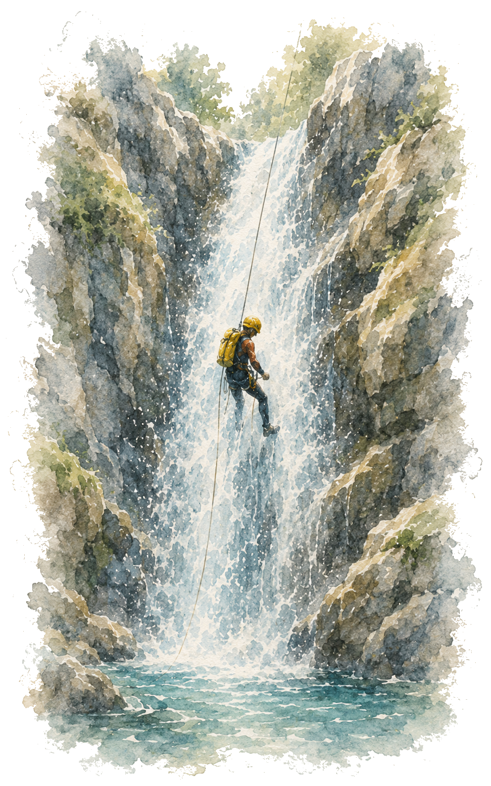 Descendre en rappel